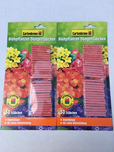 2 x 30er Düngestäbchen für Blühpflanzen