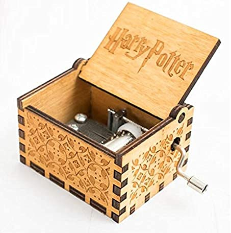Abuyall 5665 5665 Harry Potter Spieluhr, dekorative Spieluhr aus Holz, Harry Potter Hogwarts Musik, klassisches Vintage-Geschenk