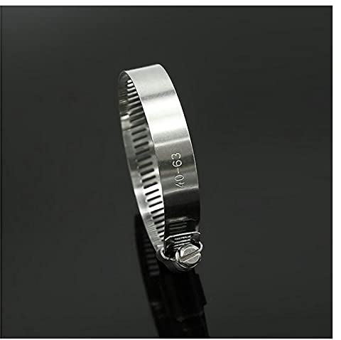 Universal Hose Pipe clamps, 50PCS High Pressure Stainless Steel 304 Adjustable Drive Hose Clamp Fuel Line Water Pipe Clip Hoop Hose Clamp 14-178MM (Size : 105 127MM)