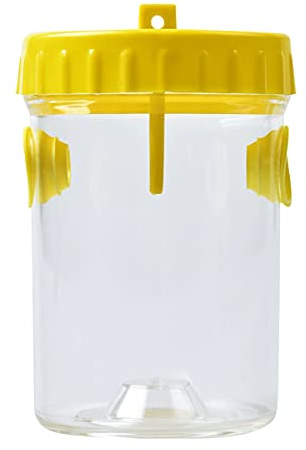 My Little Farm Wespenfangglas, Wespenfalle zum Aufhängen oder Aufstellen, schützt das Bienenvolk vor Wespen, ohne Chemie, Zubehör für Imker