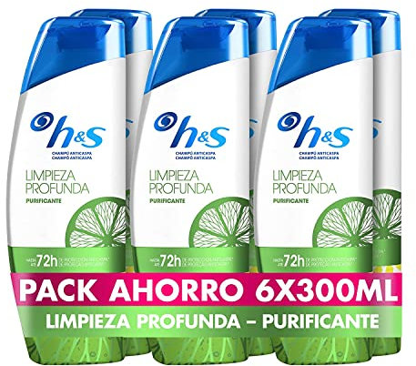 H&S Champú Anticaspa Limpieza Profunda Purificante - 300 ml
