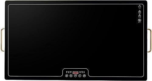 Electric Warming Hot Plate Extra Large Chafing Dish 31.4 in x 17.7 in Food Warmer for Kitchen, Buffet Party, Parties, with Adjustable Temperature Control
