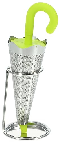 SHERCHPRY Stainless Steel Umbrella Tea Infuser Fine Mesh Strainer for Loose Leaf Tea High Temperature Resistant Reusable