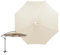 HAMON Replacement Parasol Canopy, 2.8m/3m 6 Ribs/ 8 Ribs Garden Parasol Cover Replacement, Replacement Sun Shade Canopy UV Protection Waterproof for Garden Deck Backyard (Off-white, 2.7m/8 Ribs)