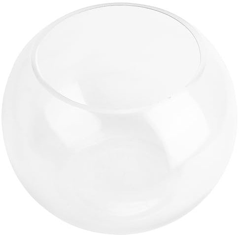 AOKWAWALIY Große Pflanzenvase für den Innenbereich, Glas-Pflanzgefäß, Vase, Behälter, Blumentopf, Betta, Fisch, Kaktus, rund, kreatives Aquarium
