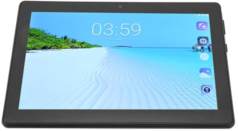 Jectse Tableta de Oficina, CPU FHD Octa Core de 8 Pulgadas, Enchufe Europeo, Tableta HD de 100-240V para la Escuela (Black)