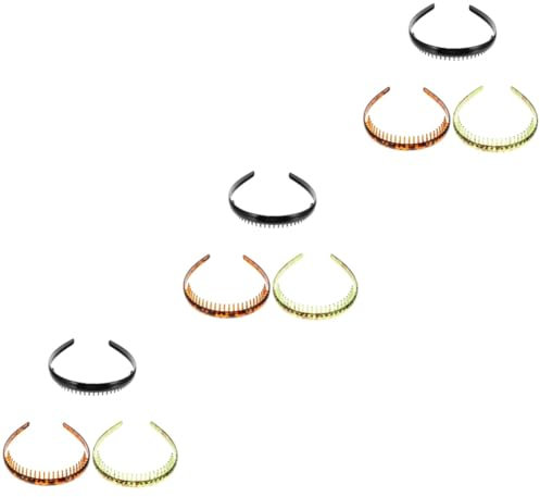 MAGICLULU 3er-set Elegantes Band Kunststoffzähne Modisches Haar-accessoire Für Frauen Haarbänder Für Das Training 3 Stück X 3