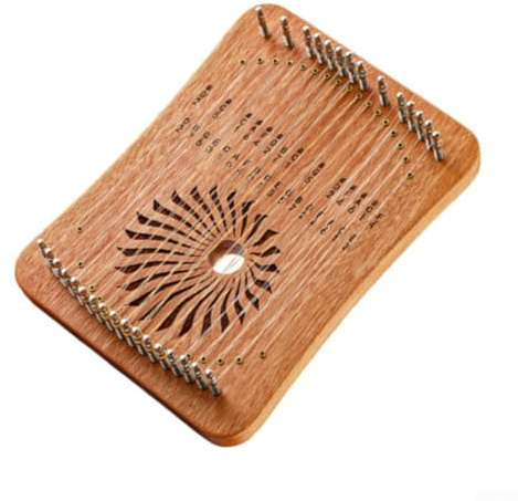 Zoegneer Finger-Play Lyre Harfe, tragbare 31-saitige Fingerspiel-Harfe mit Stimmschlüssel, Extraktsaiten, Pick-Tasche, dicker Bassbereich (A)