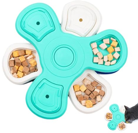 Kustimantu Welpen-Puzzle-Futterspender,Hundefutter-Puzzle-Futterspender - Abnehmbares Design, dreischichtige Hundenäpfe - Abnehmbare Hundenäpfe im Puzzle-Stil, um Langeweile zu reduzieren