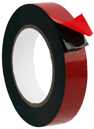 Doppelseitiges Klebeband Extra Stark - 5m x 25mm, Wasserdichtes Multifunktionales Montageklebeband für Innen- und Außenbereich, Ideal für Wand, LED-Streifen, Auto und Bürodekor