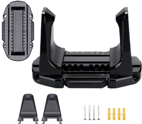 Doslilyy Support de vélo pour garage – Support de vélo réglable à fixation murale avec boucle de stationnement – Support de rangement vertical haute capacité pour vélo de montagne