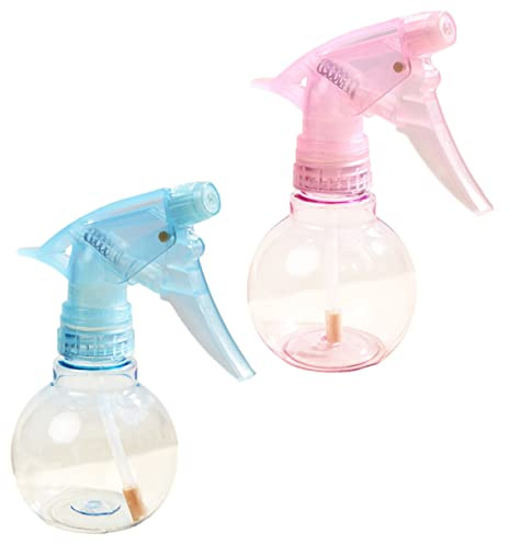 Healvian Lot de 2 Bouteilles Vaporisateur Cheveux 150ml en Plastique Léger Design Incurvé Portable Confortable pour Coiffure et Jardinage