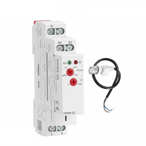 GRB8-01/02 Relè sensore luce timer guida DIN AC110V-240V Auto ON OFF 1 pz(GRB8-01 AC110-240V)