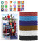 60 pacchetto antizanzara adesivi con 12 pacchetto antizanzara Bracciali Patches per Bambini Adulti, Naturale DEET-Free, Ingredienti vegetali, Patches antizanzara per Outdoor Camping & Travel