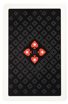 POKERSTARS - Black Diamond Fade Spielkartendeck - 100% Plastik-Pokerkarten mit zweifarbigen Farben - Langlebig und wasserdicht - Premium-Deck für Texas Hold'em, Heimspiele und Sammler