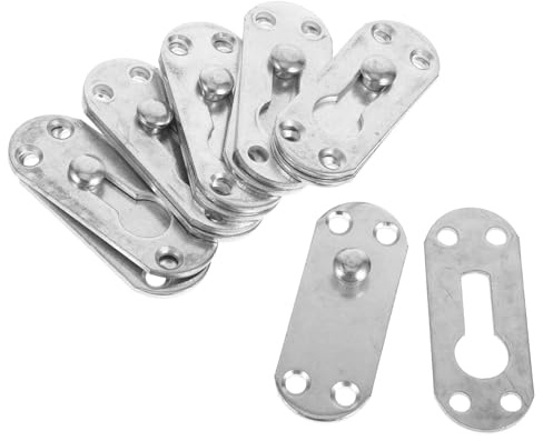 Tofficu 6 Juegos Soporte De Bisagra De Cama Metálico De Soportes Para Barandilla De Cama Accesorio Para Barandilla Instalación Fácil Para Marco Para Dormitorio