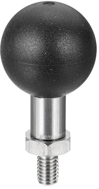 PATIKIL RAM Mount Halterung 25mm Sportkamera Kugelkopf Adapter Silber | M6 Gewindeschraube Aus Edelstahl für Actionkamera Camcorder Kompatibel Doppelkugelarmen Halterung Motorräder