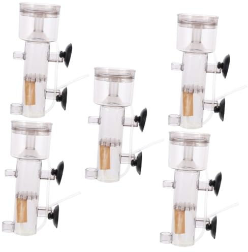 Lurrose 5pcs Professional Protein Skimmer for Fish Tank Acrylic Saltwater Protein Skimmer Sturdy Cleaning for Aquarium Use