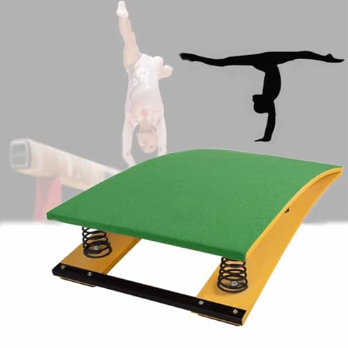 OZBME Trampolino da Ginnastica per Adulti, Ponte Curvo per Bambini, Resistente, Professionale, con 2 Molle, per Allenamento di Arti e Fitness/Volteggio.