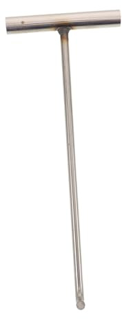 SAFIGLE Heavy Duty Stainless Steel Manhole Hook Tool 15.00In T-Shape Lifter for Sewer Cleaning Drain Maintenance and Manhole Covers