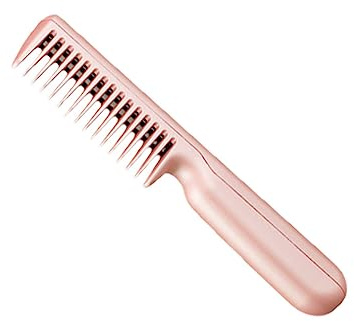 Didiseaon Spazzola Riscaldante per Capelli Pettine Caldo per Capelli di Spazzola Lisciante per Rosa per Lisciare Effetto Crespo Onde sui Fini Spessi o Ricci
