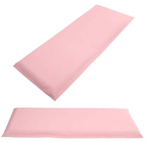 NIYANGLE 2pcs Peel and Stick Upholstered Wall Panels 20x50cm Soft Anti Collision Wall Cushion Pads for Bedroom Nursery Playroom Protection Pink