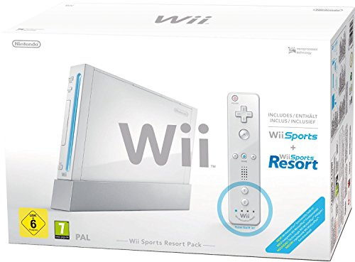 Nintendo Console Wii blanche + Jeux Wii Sports + Wii Sports Resort
