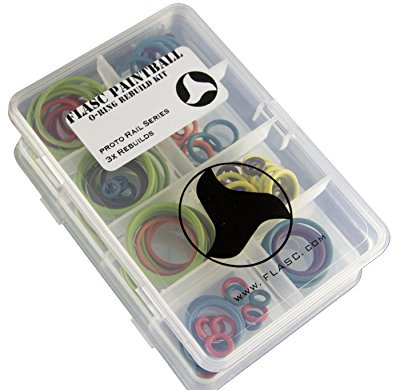 Flasc Paintball Proto Rail Serie 3x farbcodiertes Paintball O-Ring Umbau-Set