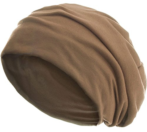 style3 Slouch Beanie aus atmungsaktivem, feinem und leichten Jersey Unisex Mütze Haube Bini Einheitsgröße