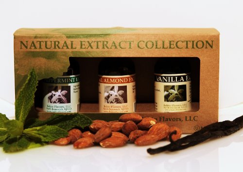 Bakto Baker's Collection Gift Box Vanilla-Peppermint-Almond-(3-1 OZ Bottles)