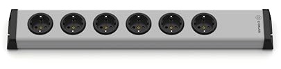 EHMANN 0200x00062300 Steckdosenleiste Universal 6-fach, ohne Kabel, anschließbar