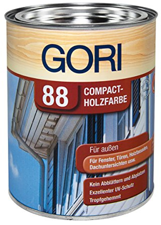 Gori 88 Compackt Holzfarbe - 0.75 Liter (Polar Weiss)