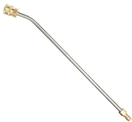 Bestlymood Washer Extension Gutter Cleaner Attachment Accessory,High Pressure Washer Gutter Rod For Lance/Wand 1/4 Inch Quick Connect,30 Degrees Curved Rod,14 Inch