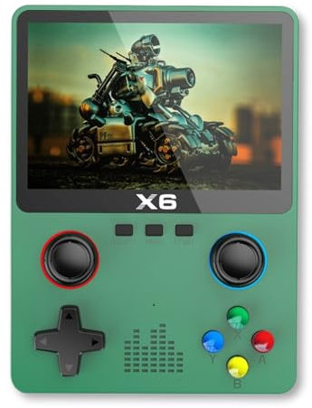 Console di Gioco Portatile, Supporto, WiFi, Espansione da 64 GB, Console di Gioco retrò per Bambini con Schermo IPS da 3,5 Pollici Console di Gioco Portatile