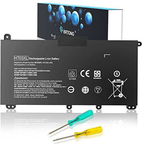 BRTONG HT03XL Laptop Battery for HP Pavilion 14-DK 14-DF 14-CF 14-CE 15-da0xxx 15-cs0xxx 15-DB 15-CW 15-CR Series 15-CS0053CL 15-DA0014DX 15-DW0033NR HT03041XL HSTNN-DB8R HSTNN-UB7J L11421-2C2