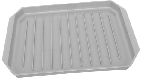 IMIKEYA Microwave Bacon Cooker Silicone Grey Bacon Tray Food Grade Bacon Maker For Microwave Oven Air Fryer Kitchen Flat Pan Dishwasher Safe