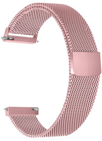 Amzpas Armband für Samsung Galaxy Watch 3 Armband 41mm Metall Damen Herren,Edelstahl Metall Mesh Ersatzarmband Magnetschloss 20mm Uhrenarmband für Samsung Galaxy Watch 3 41mm