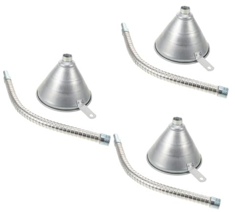 Gatuida 3pezzi Imbuto Flessibile Per Carburante e Olio Design Bocca Larga Maneggevole Per Auto e Macchinari Resistente e Durevole