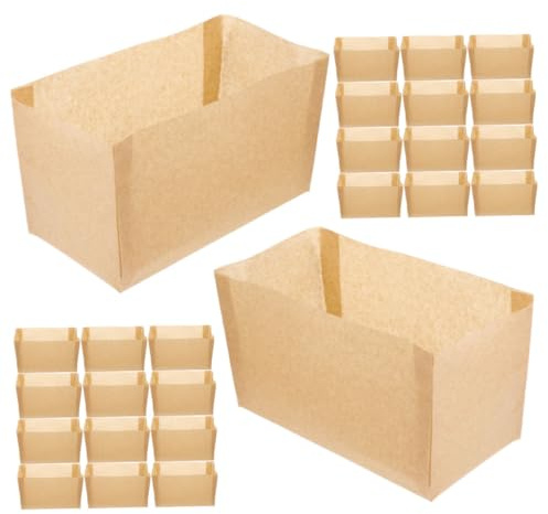 FUNOMOCYA 50 Stück Antihaft Backpapier Kastenformeneinlagen 250g Hochtemperaturbeständig Einweg Backform Brotform Toastbrot Backpapier Für Einfaches Herauslösen Und Gleichmäßiges Backen