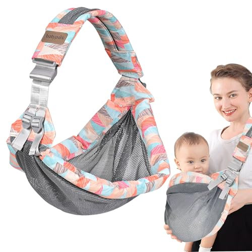 Marsupio portabebè, marsupio elastico regolabile in rete traspirante, koala babycare fascia, copri marsupio neonato, marsupio ergonomico, adatto per bambini da 0 a 36 portabebè