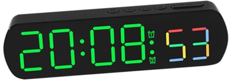 Alipis Despertador Digital con Led Reloj Despertador Digital para Dormitorio Reloj Eléctrico