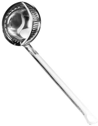Warmhm Edelstahl Sieb-löffel Mit Griff Vielseitiger Fett Suppenfilter Rostfrei Große Kapazität Kreatives Küchenutensil Für Hotpot Und Haushalt Abnehmbar Und Einfach Zu Reinigen