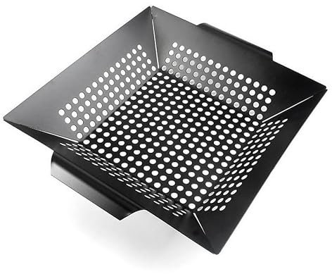 MasterCook - Cestello Forato per Barbecue in Acciaio, Cestino Griglia per Verdure BBQ, Accessorio per Cottura alla Brace, Perfetto per Barbecue A Carbonella E Gas