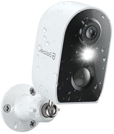 GALAYOU 2K Camara Vigilancia WiFi Interior/Exterior sin Cables - Cámaras Vigilancia Domicilio WiFi Exterior con Batería Recargable para Seguridad Casa, Detección de PIR, Visión Nocturna Color, IP65