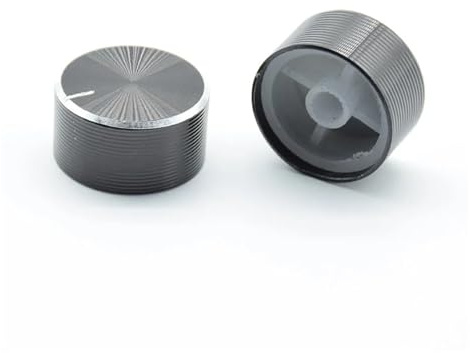 5pcs volume control Potentiometer Knob Aluminum Knobs Cap Diameter 26mm 26x13mm black Caps Electronic Component 6mmholes
