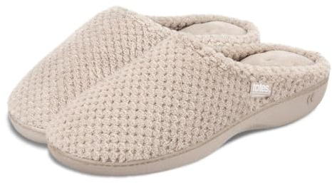 Isotoner Ladies Popcorn Terry Mule Slipper