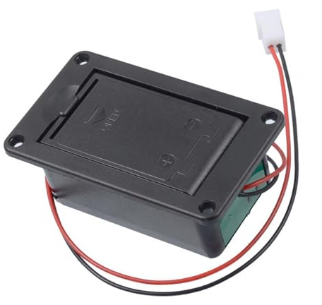 SZLIFE Boîtier de Piles pour Micro de Guitare, Pièce D'instrument de Musique, Boîtier de Piles 9 V Portable