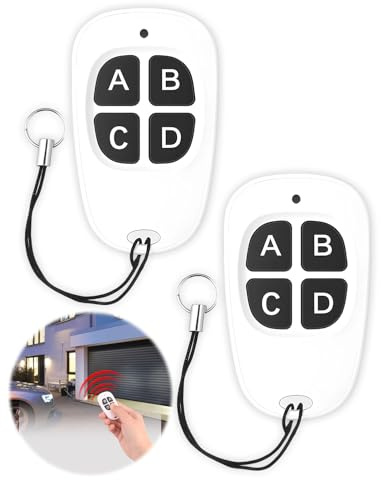 Mando Garaje Universal 433Mhz 3 Pcs Mando a Distancia Puerta Garaje Clonador de 4 Botones Alcance de 50 Metros Duplicador Código Fijo Compatible con 2260, 2262, PT2264, 5326, 2240,1527