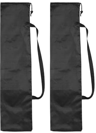PATIKIL 91 x 25 cm stativ bärväska, 2-pack kamerastativ bärväskor Oxfordtyg vadderad väska för kamerakuggel mikrofon ljusstativ ark musik fotografitillbehör, svart