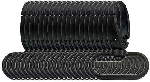 BIKICOCO - Broche de perno giratorio, clips de gancho de gatillo, cierre de mosquetón, con ojal giratorio de 3,2 cm, negro - 20 piezas